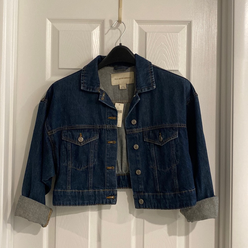 Anthropologie Crop Jean Jacket